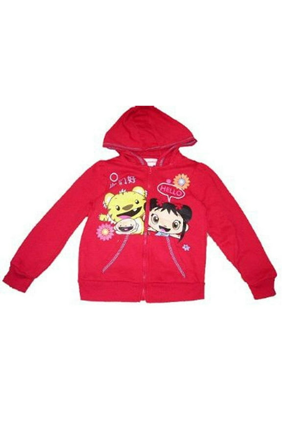 Ni Hao Ki Lan Baby Girls' Infant Hooded Sweatshirt 18 Months, Red