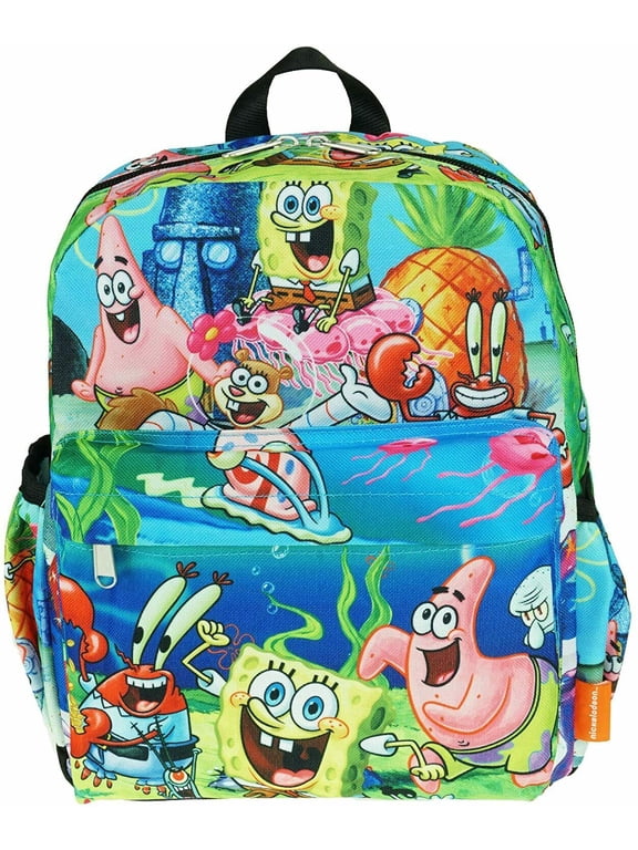 Nickelodeon Nicktoon SpongeBob Squarepants 12" Deluxe Allover Print Sponge Bob Patrick