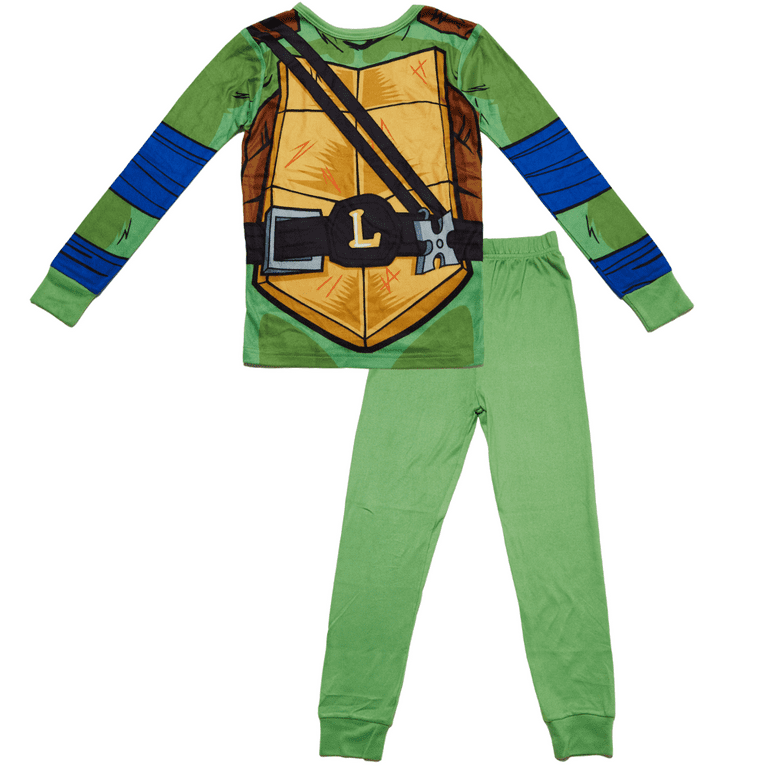 Nickelodeon Ninja Turtles Boys Pajamas Long Sleeve TMNT Kids Sleepwear 2  Piece Set