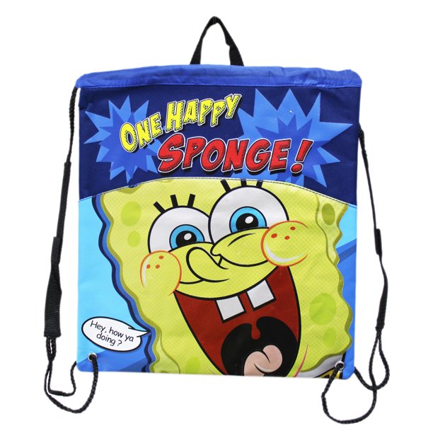 SpongeBob SquarePants Design Drawstring Bag Sling Bag Tote Drawstring Net Mesh Nickelodeon SpongeBob  main image 2
