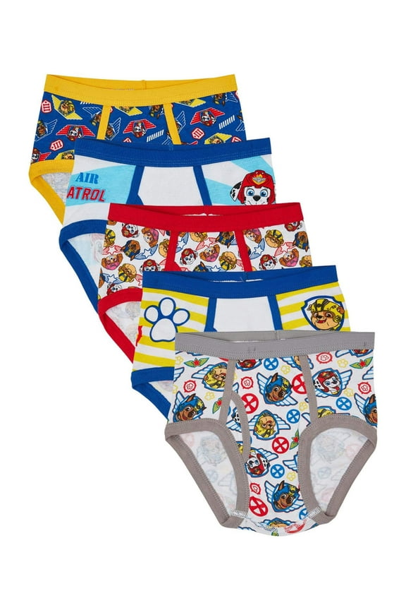 Nickelodeon PAW Patrol Boys Underwear Briefs, 5 Pack Sizes 4 - 6