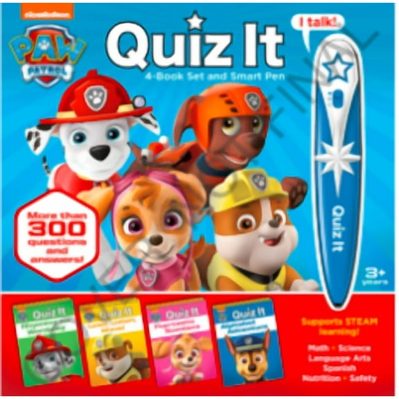 Nickelodeon PAW Patrol: Quiz It 4-Book Set and Smart Pen (Hardcover)