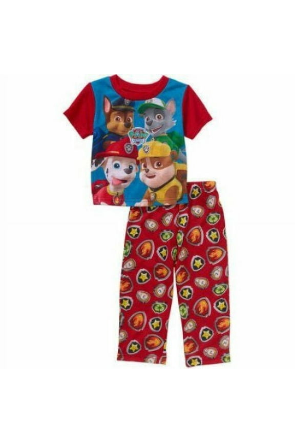 Paw Patrol 2 PC Short Sleeve Pajama Set Boy Size 5T