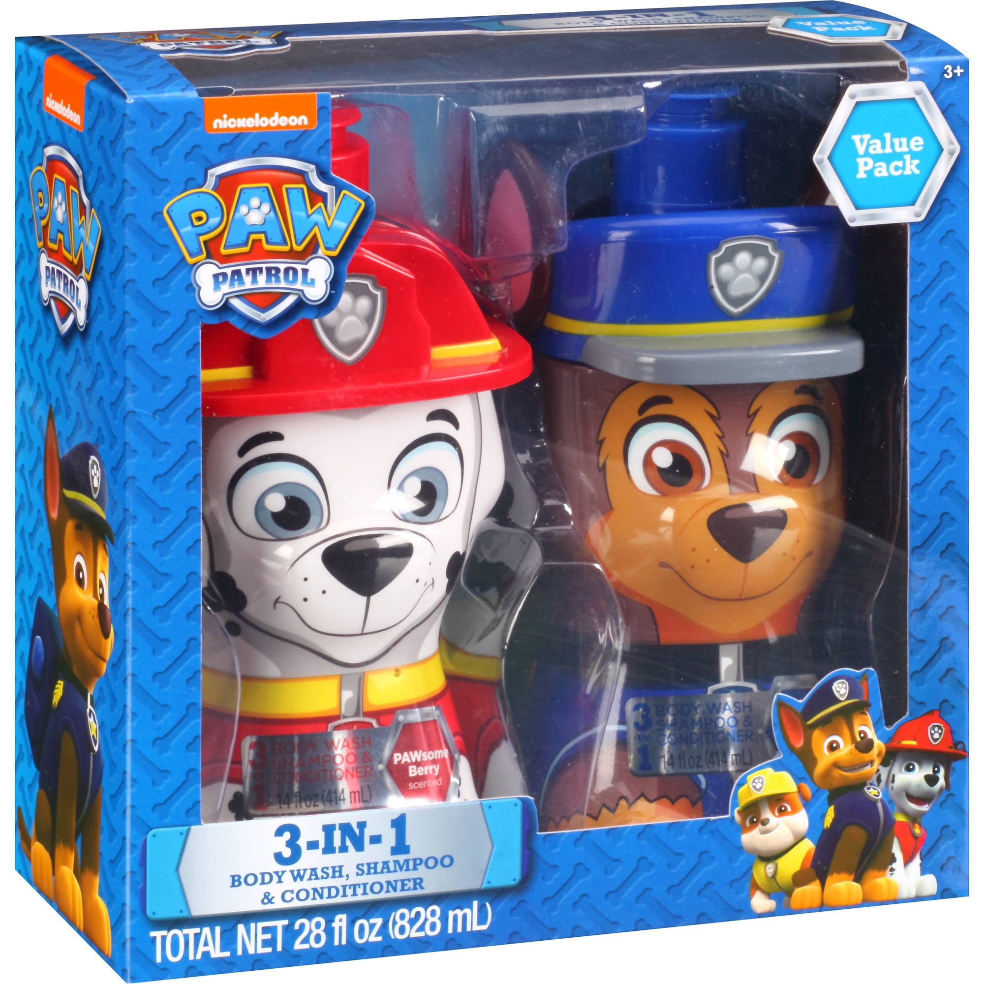 Nickelodeon Paw Patrol 3in1 Body Wash, Shampoo & Conditioner Gift Set