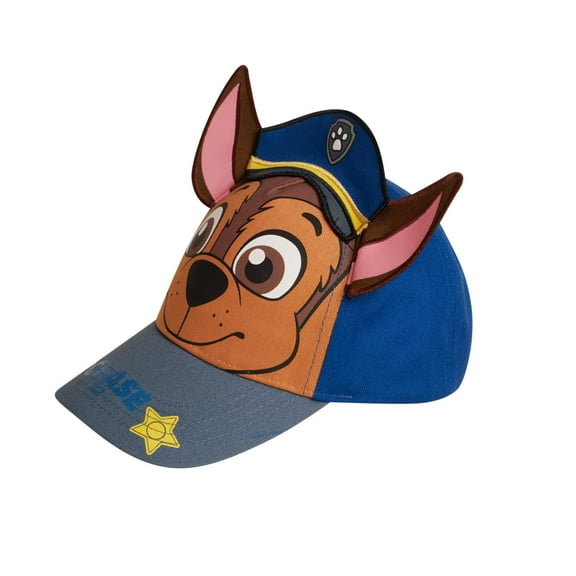 Nickelodeon Paw Patrol 3D Ear Boys Cotton Baseball Cap: Chase & Marshall (Toddler), Size 2-4T, Multicolor