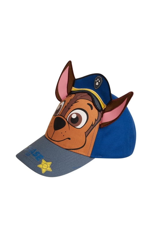Paw Patrol 3D Ear Boys Cotton Baseball Cap: Chase & Marshall (Toddler), Size 2-4T, Multicolor