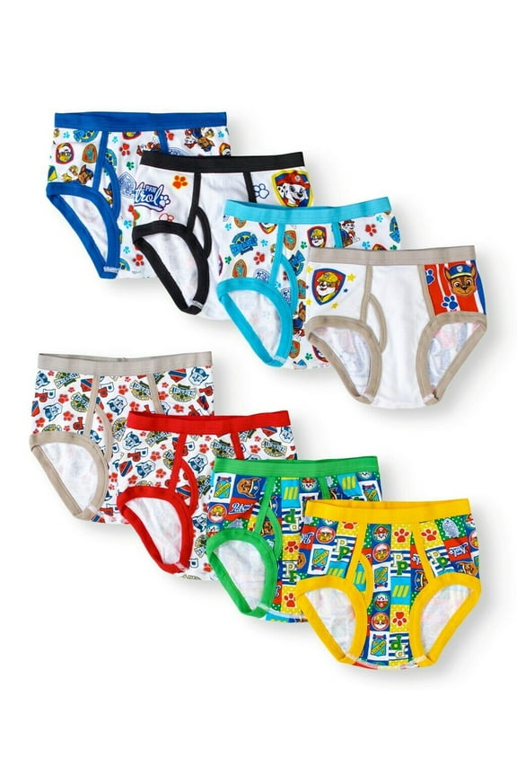 Paw Patrol 8 PC Briefs Underwear Boy Size 6