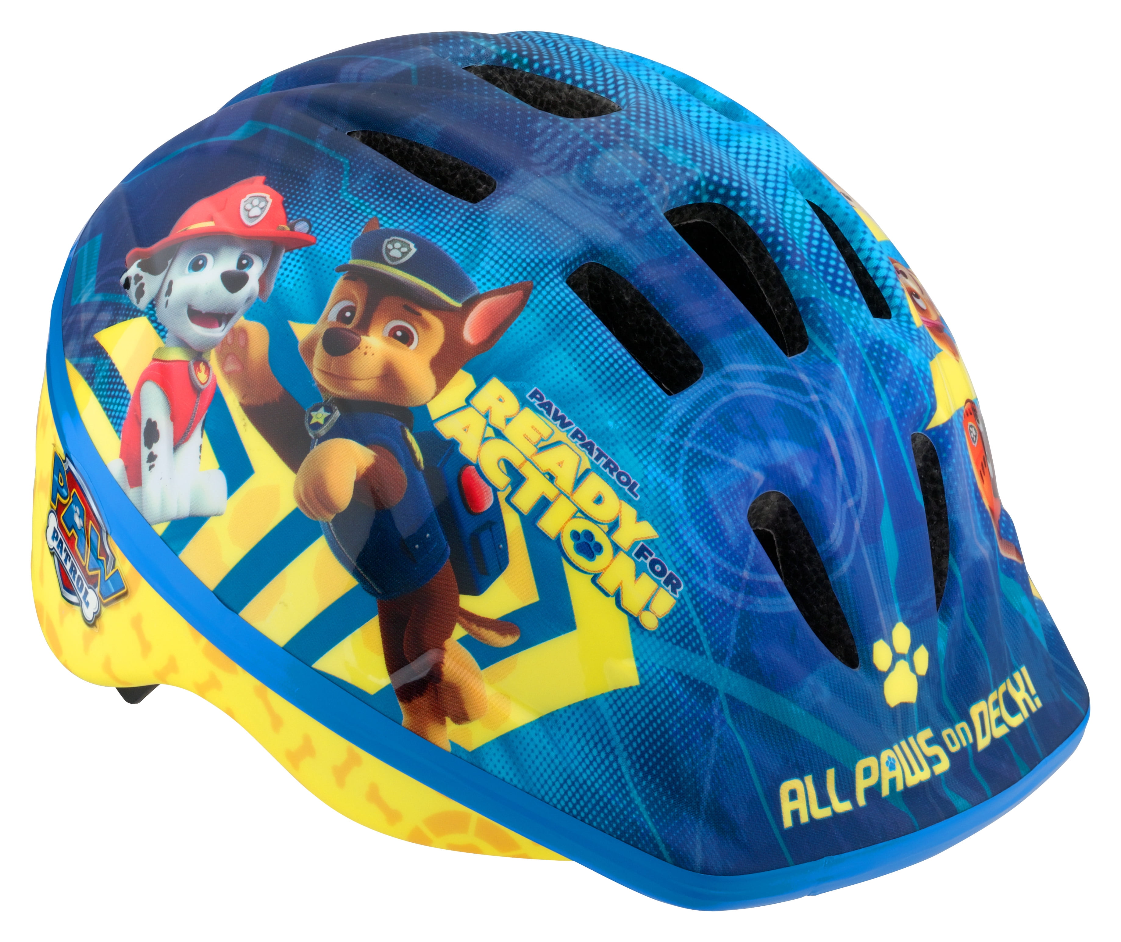 Nickelodeon PAW Patrol Toddler Bicycle Helmet, ages 3 - 5, blue / yellow