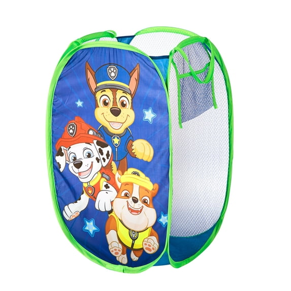 Nickelodeon Paw Patrol Blue Polyester Pop Up Hamper for Children's Bedroom Décor