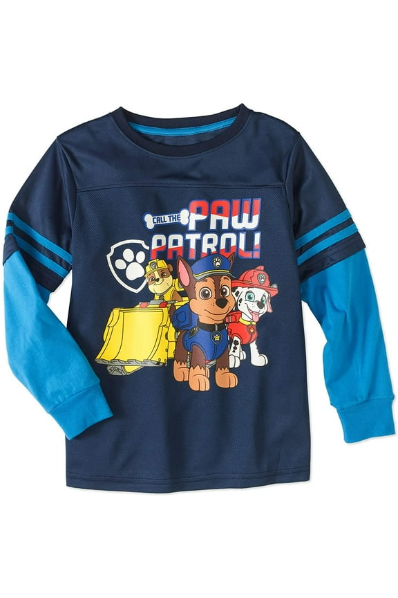 Paw Patrol Boy Long Sleeve Football Shirt Size 5