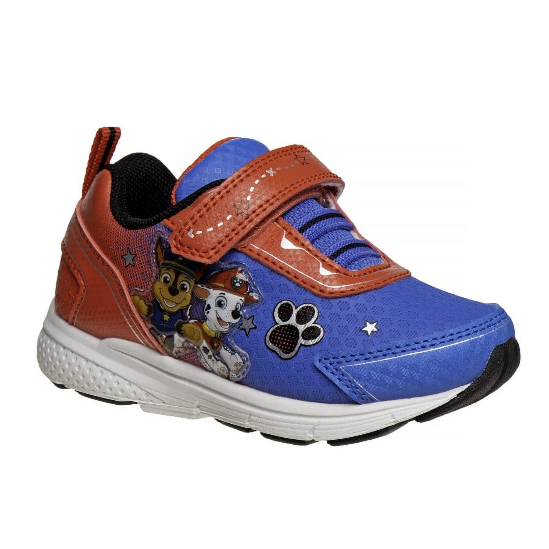 Nickelodeon Paw Patrol Boys Casual Sneakers with Two Red Lights