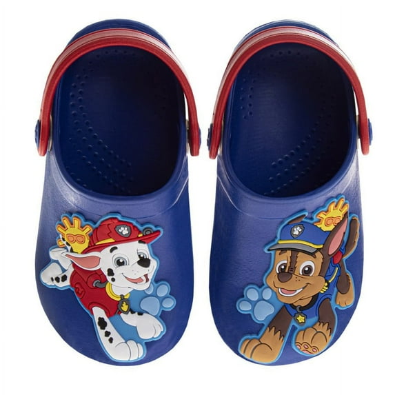 Nickelodeon Paw Patrol Boys Clogs. (Toddler Little Kids), Blue Red, Size: 5, 6