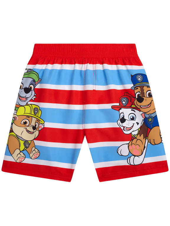 Paw Patrol Boys Swim Trunks Chase Marshall Rubble Quick Dry Swim Shorts
