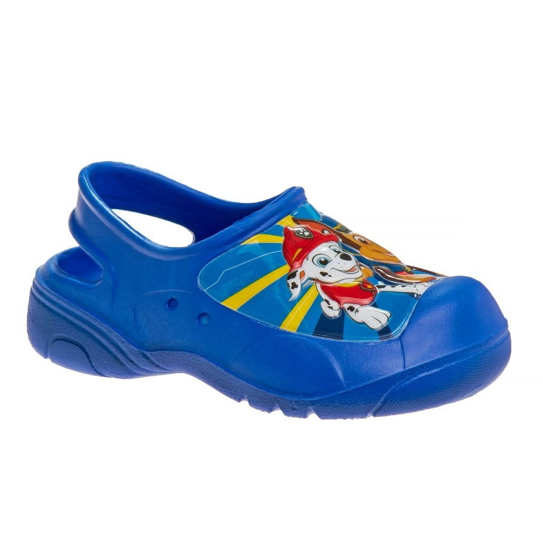 Nickelodeon Paw Patrol Boys Closed Toe with Back Strap Sandals,  Blue, 9-10