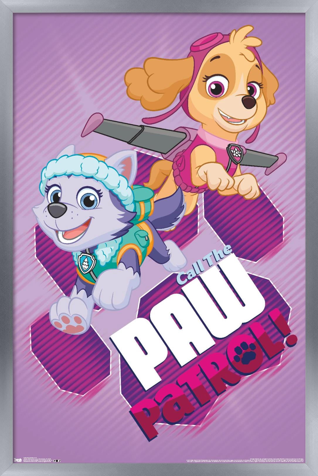 Nickelodeon Paw Patrol - Call Wall Poster, 14.725" x 22.375", Framed