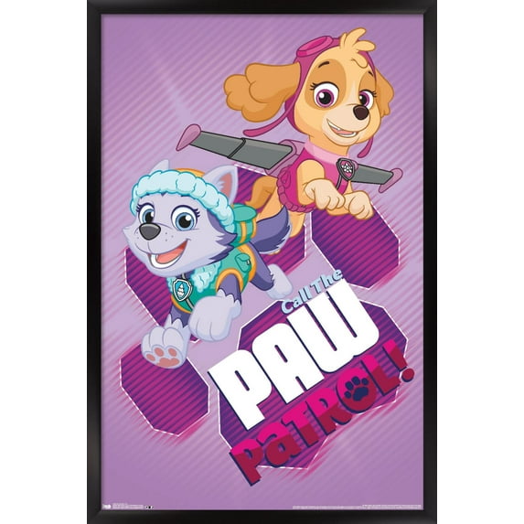 Nickelodeon Paw Patrol - Call Wall Poster, 22.375" x 34", Framed