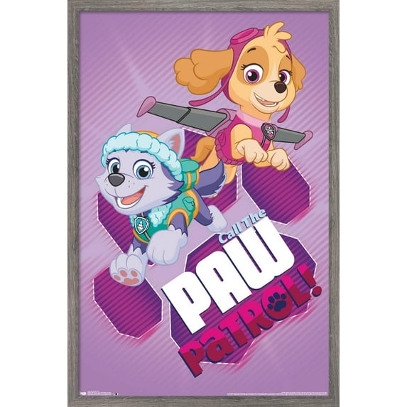 Nickelodeon Paw Patrol - Call Wall Poster, 22.375" x 34", Framed