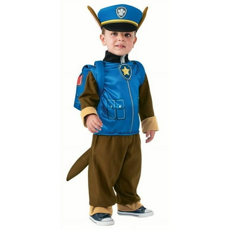 Nickelodeon Paw Patrol Chase Boy's Halloween Fancy-Dress Costume for Toddler, 3T-4T