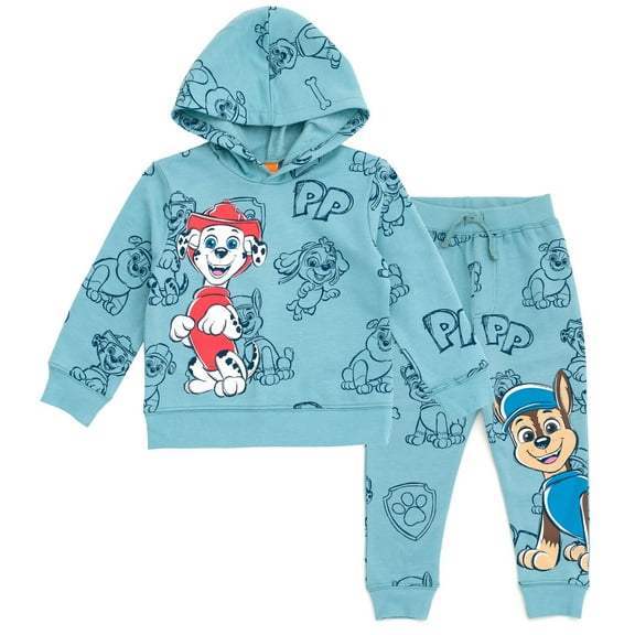 Nickelodeon Paw Patrol Chase Marshall Fleece Pullover Hoodie and Jogger Pants Outfit Set Toddler to Big Kid