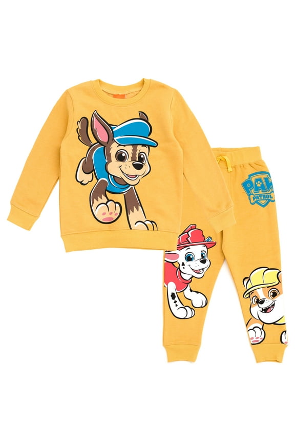 Paw Patrol Chase Marshall Rubble Fleece Sweatshirt and Jogger Pants Outfit Set Toddler to Big Kid