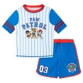 thumbnail image 1 of Nickelodeon Paw Patrol Chase Marshall Rubble Raglan Rash Guard and Swim Trunks UPF 50+ Outfit Set Toddler to Big Kid, 1 of 5