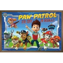 Nickelodeon Paw Patrol - Crew Wall Poster, 14.725" x 22.375", Framed