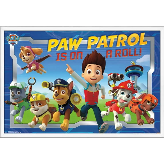Nickelodeon Paw Patrol - Crew Wall Poster, 22.375" x 34", Framed
