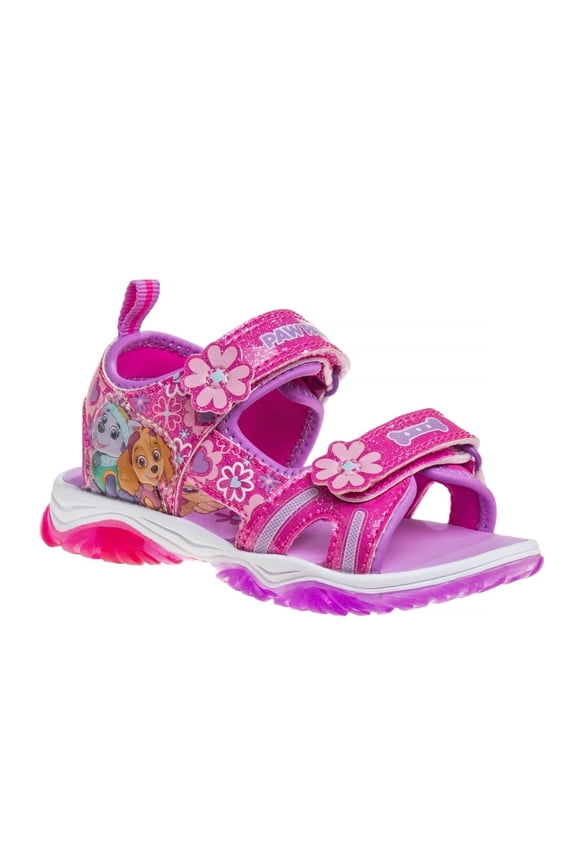 Paw Patrol Double Hook & Loop Girls Toe Sport Toddler Sandals