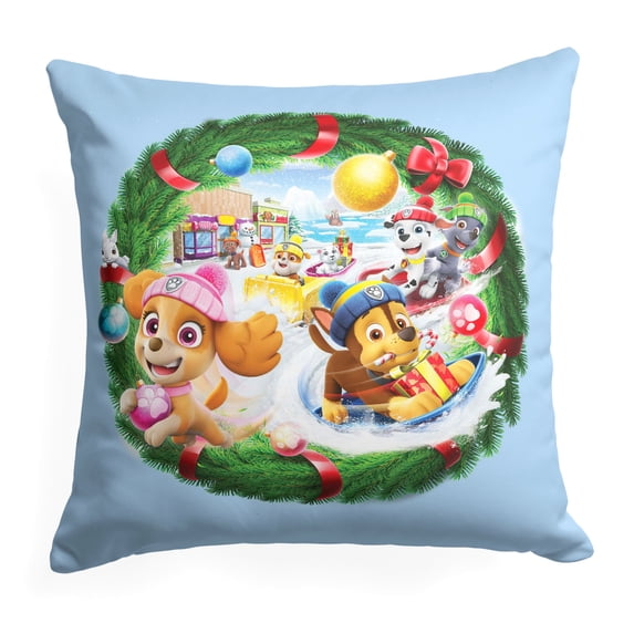 Nickelodeon Paw Patrol Festive Fun Kids Printed Throw Pillow