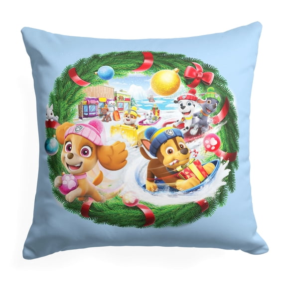 Nickelodeon Paw Patrol Festive Fun Kids Printed Throw Pillow