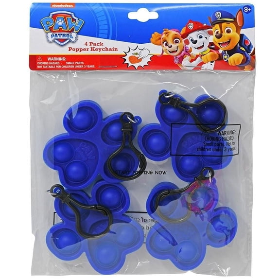 Nickelodeon Paw Patrol Fidget Pop Toy Keychain, 2-Pack