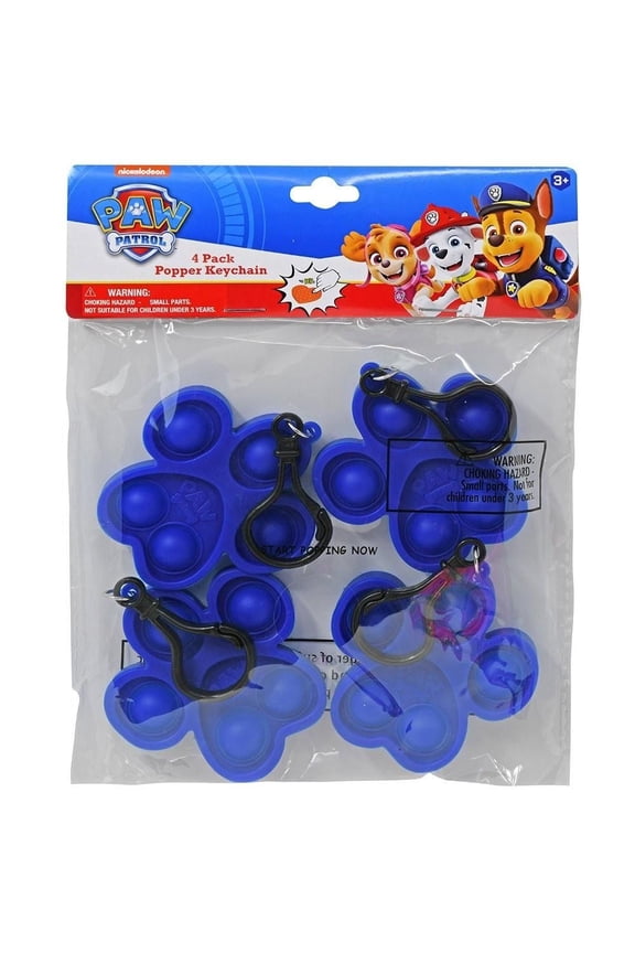 Nickelodeon Paw Patrol Fidget Pop Toy Keychain, 2-Pack