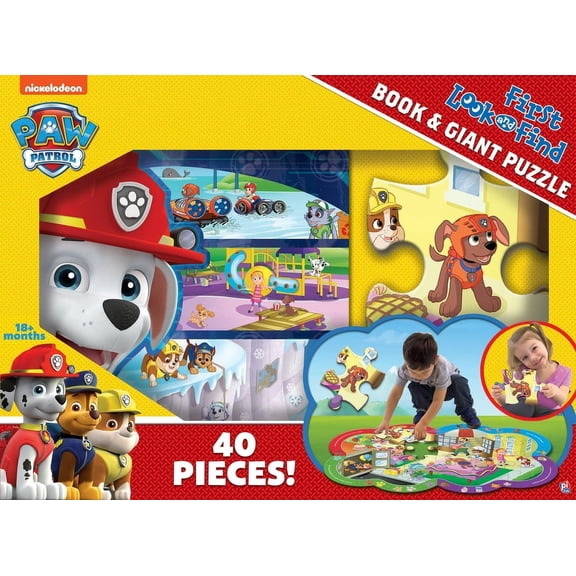Nickelodeon Paw Patrol: First Look and Find Book and Giant Puzzle (Other)