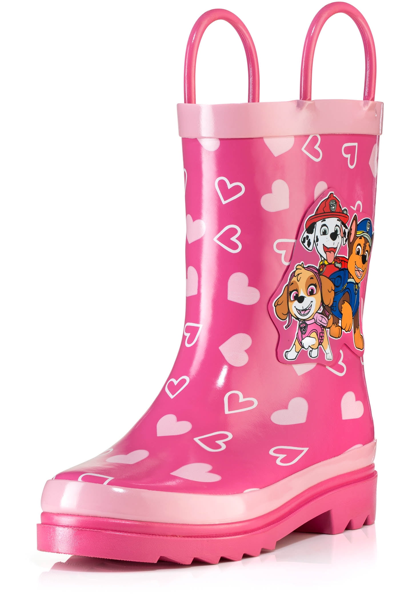 Nickelodeon Paw Patrol Girls Pink Rubber Waterproof Rain Boots - Size 11 Toddler