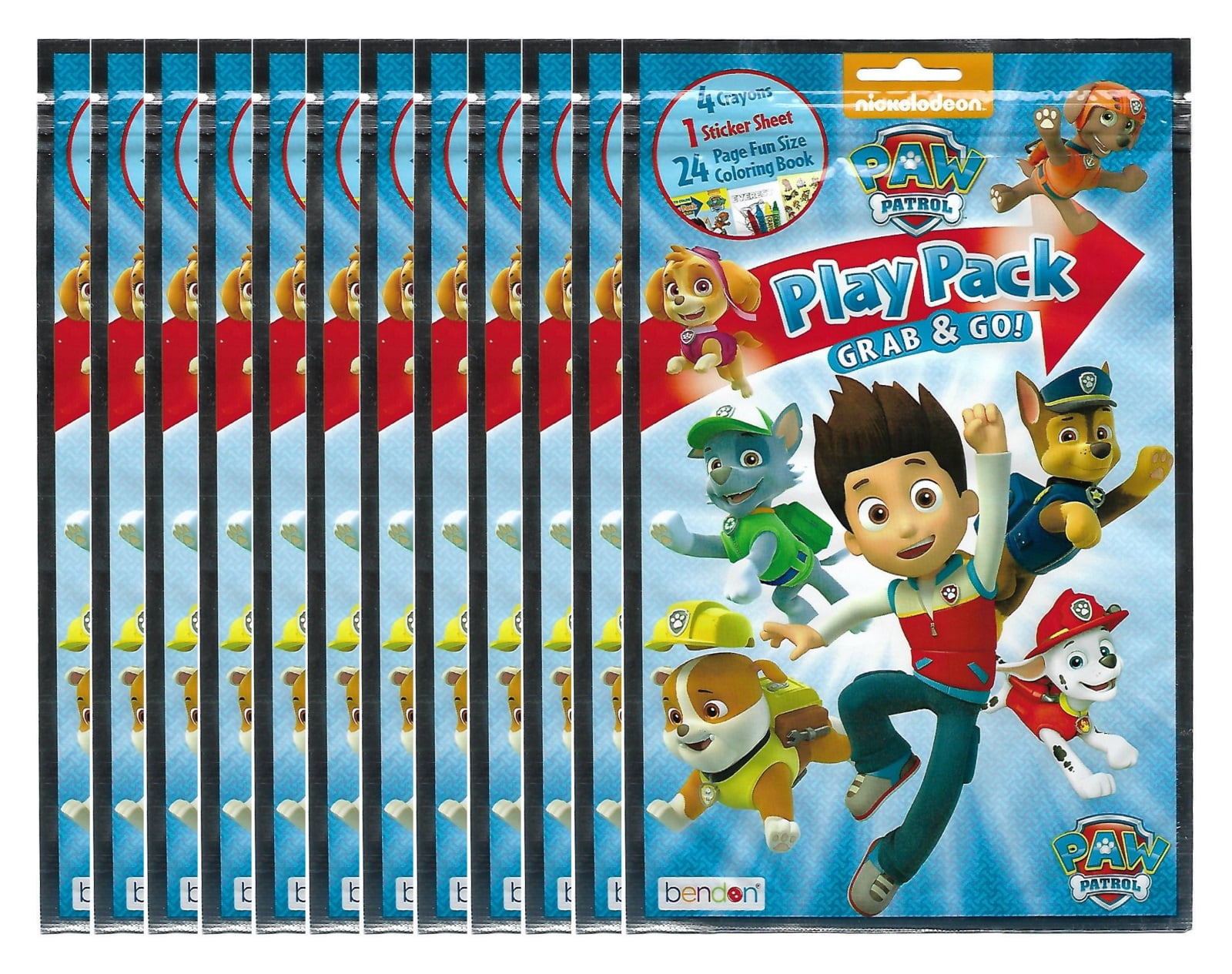 Nickelodeon Paw Patrol Grab and Go Play Packs (Pack of 12)