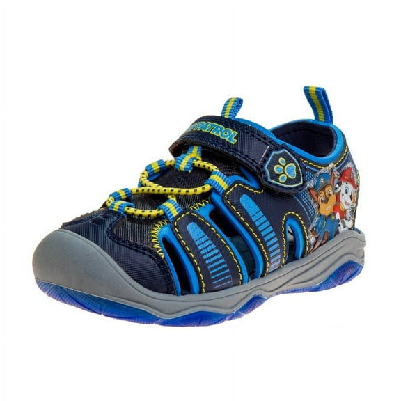 Nickelodeon Paw Patrol Hook & Loop Boys Toddler Closed Toe Sport Sandals - Navy/Blue, 6