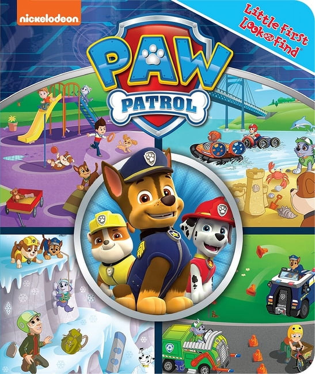ERIN ROSE WAGE; FABRIZIO PETROSSI; EDITORS OF PHOENIX INTERNATIONAL PUBLICATIONS Nickelodeon Paw Patrol: Little First Look and Find (Board Book)