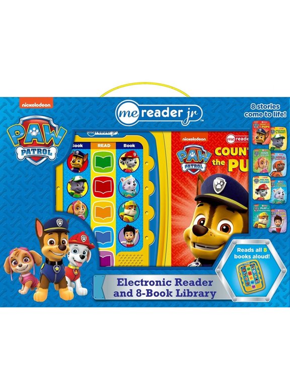 Nickelodeon Paw Patrol: Me Reader Jr Electronic Reader and 8-Book Library Sound Book Set, (Paperback)