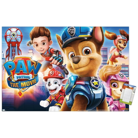 Nickelodeon Paw Patrol Movie - Theatrical Wall Poster, 22.375" x 34"