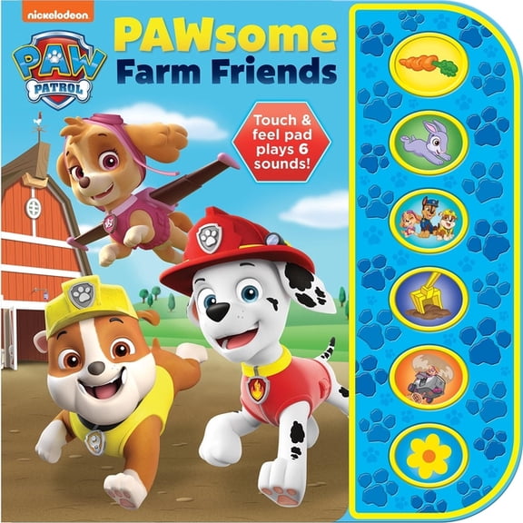 Nickelodeon Paw Patrol: Pawsome Farm Friends Sound Book, (Paperback)