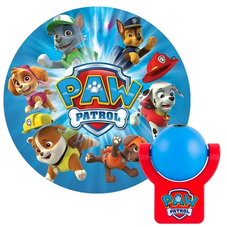 Nickelodeon Paw Patrol Projectable Night Light, Plug in, Light Sensing, 30604, 7.08 in, 5.41 in