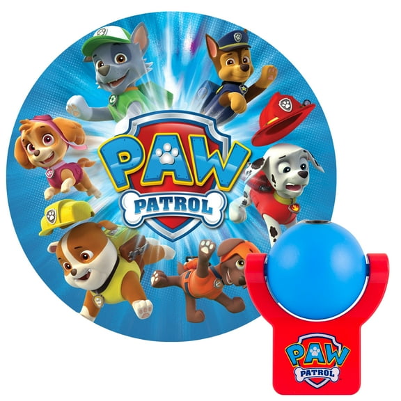 Nickelodeon Paw Patrol Projectable Night Light, Plug in, Light Sensing, 30604, 7.08 in, 5.41 in