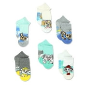 Nickelodeon Paw Patrol Pups Boys Toddler 6 Pack Gripper Quarter Socks WN597