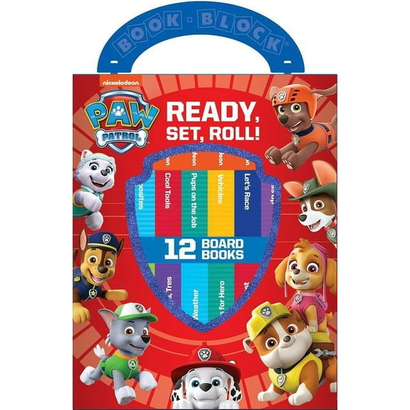 Nickelodeon PAW Patrol Chase, Skye, Marshall, and More! - My First Library Board Book Block 12-Book Set - PI Kids
