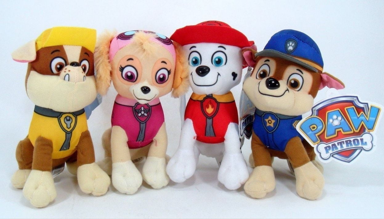 Ripley - PELUCHE PAW PATROL RUBBLE - PATRULLA CANINA - 17CM