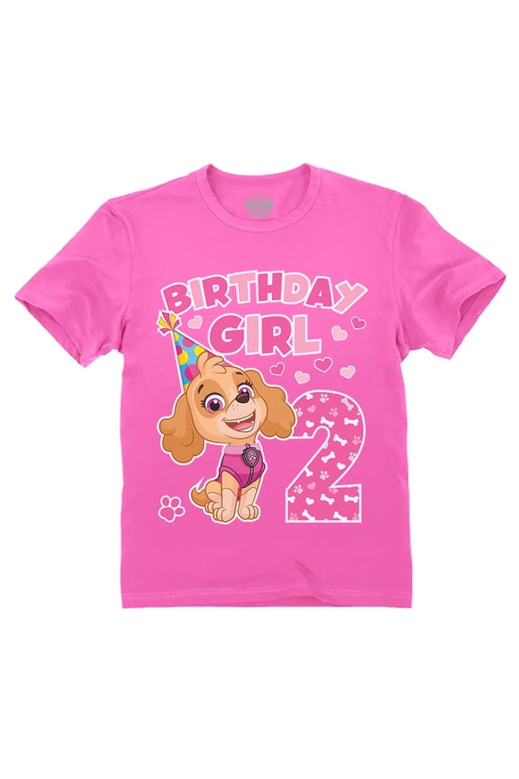 Nickelodeon Paw Patrol Skye Birthday Girl 2nd Birthday Gift Toddler Girls Shirt Birthday Girl 2T