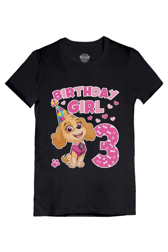 Nickelodeon Paw Patrol Skye Birthday Girl 3rd Birthday Gift Fitted Toddler Shirt Birthday Girl 4T