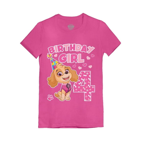 Nickelodeon Paw Patrol Skye Birthday Girl 4th Birthday Gift Toddler Girls Shirt Birthday Girl 4T