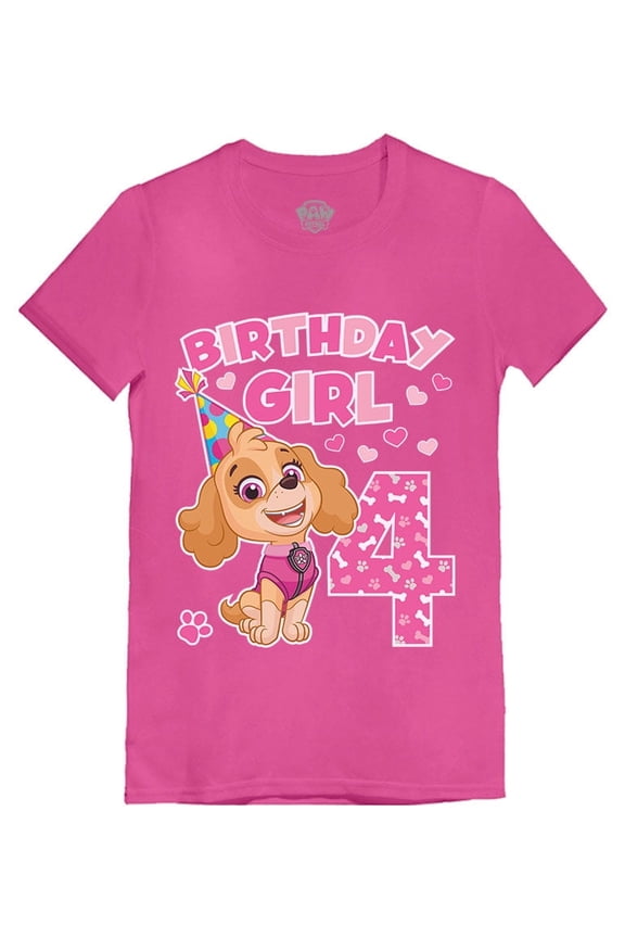 Nickelodeon Paw Patrol Skye Birthday Girl 4th Birthday Gift Toddler Girls Shirt Birthday Girl 4T