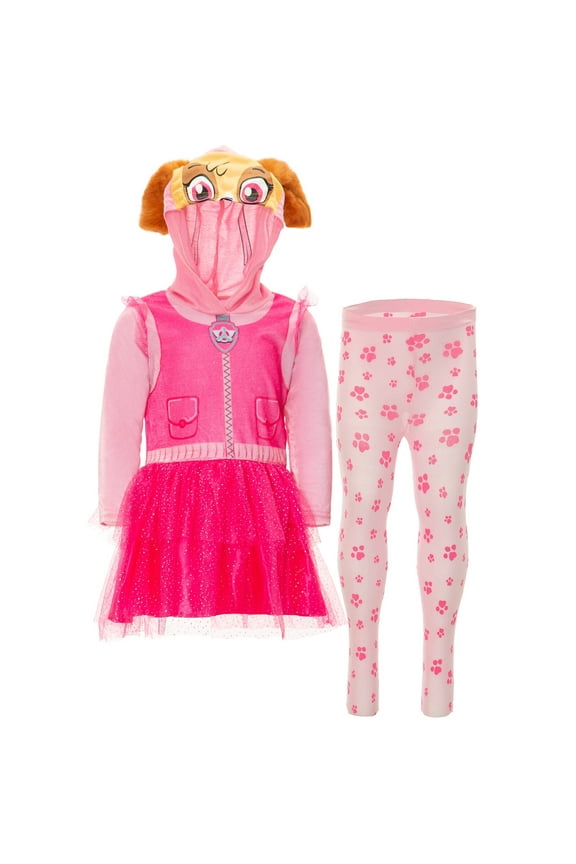 Paw Patrol Skye Everest Girls Cosplay Tulle Costume Dress and Tights for toddler girls
